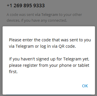 关于telegeram收不到验证码可以登陆吗的信息